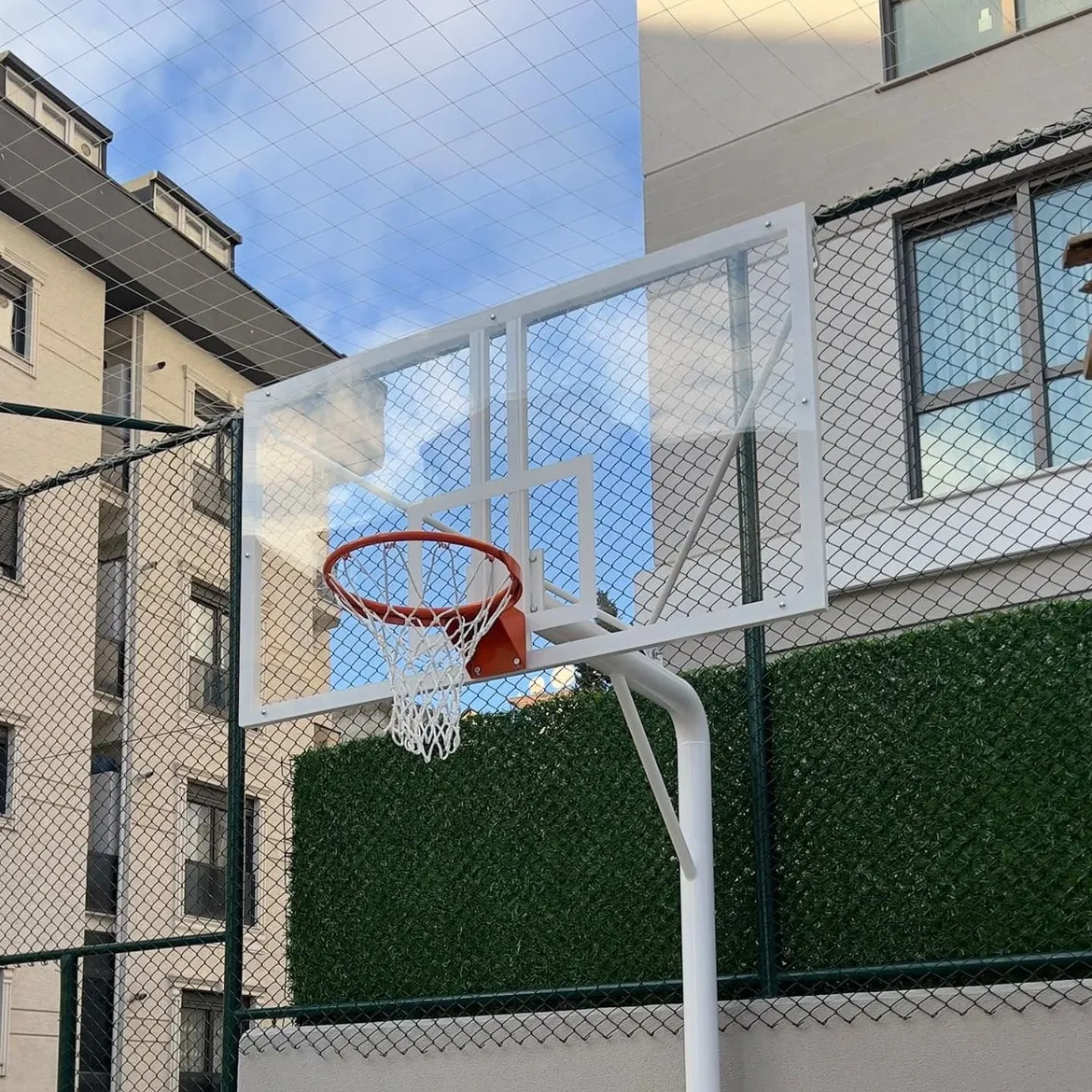 SA-KA İnşaat Spor Sahası Tel Çit - Akrilik Cam Panyalı Basketbol Potası - Minyatür Kale - Üst K